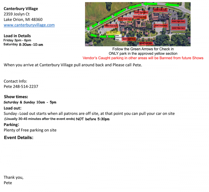 Loading in Details – Michigan Vendors – Vendor Signup